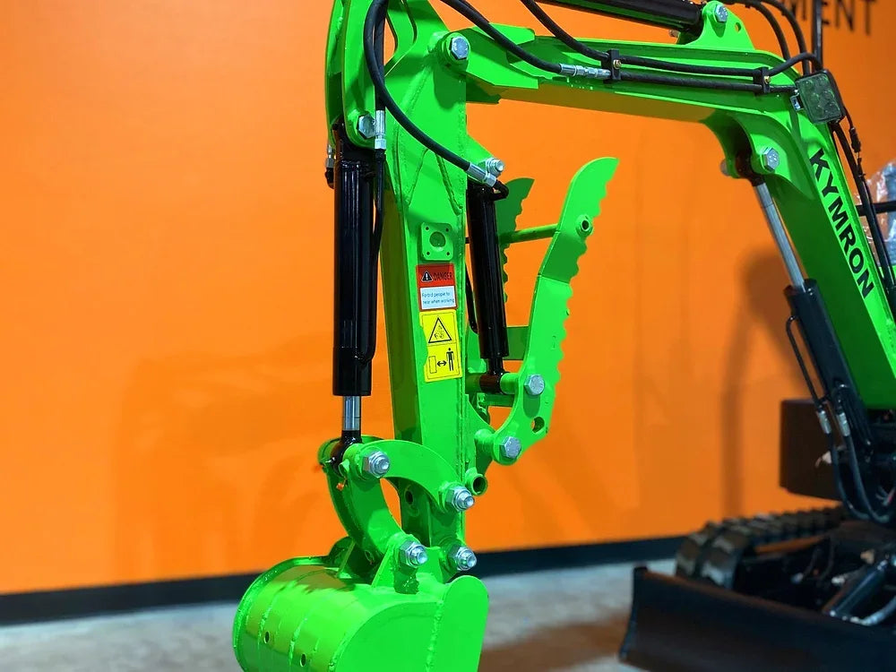 KYMRON® RH14G Mini Excavator (w/ Side Swing Boom & Retractable Tracks)