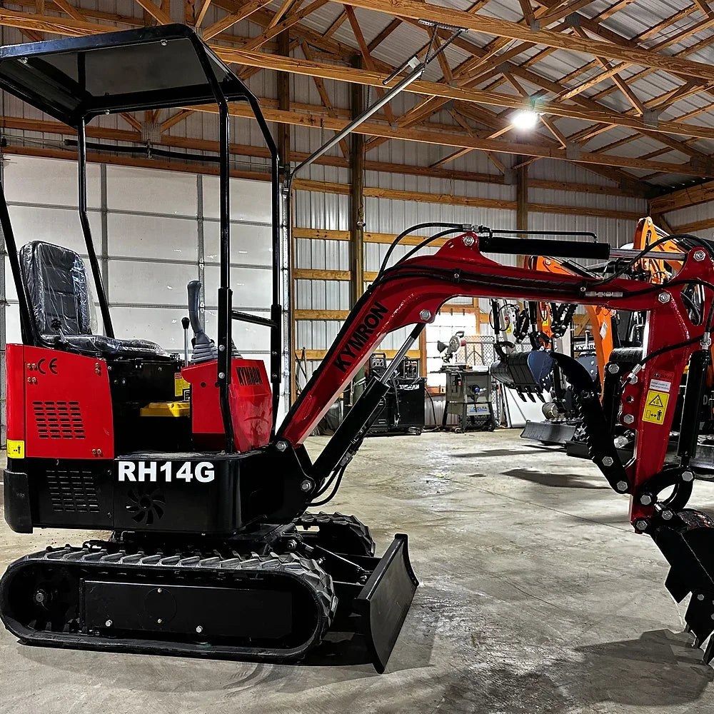 KYMRON® RH14G Mini Excavator (w/ Side Swing Boom)
