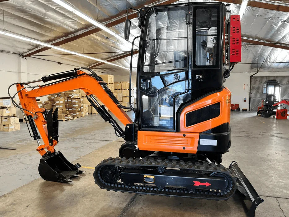 6000lb AGT Mini Excavator with Swing Boom and Hydraulic System by Bidadoo