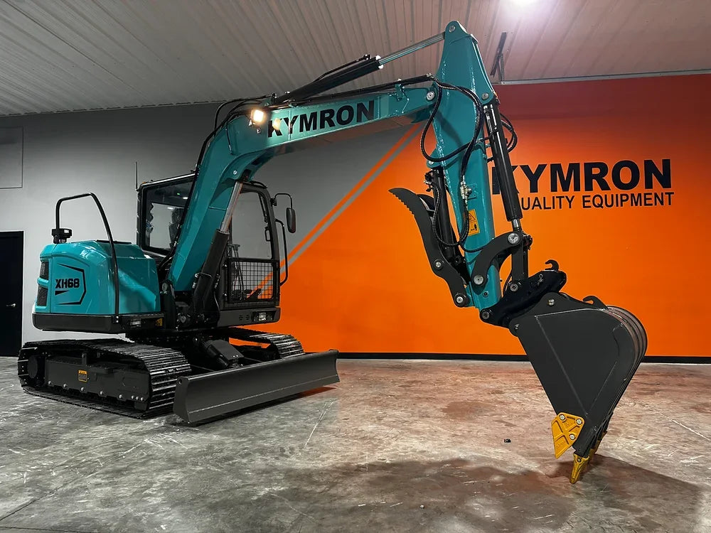 KYMRON® XH68 Pro Series Excavator with Thumb + Cab w/ AC & Radio