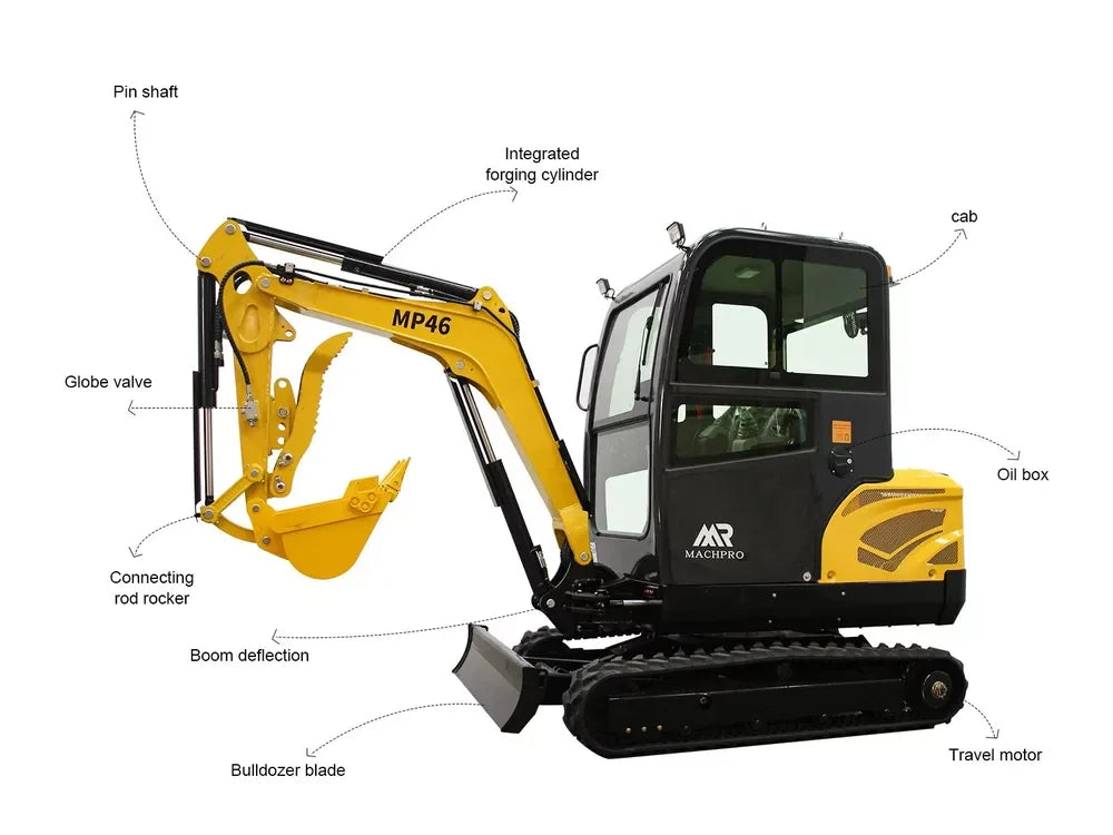 New Brand Mini Excavator 2 Ton Farm Small Digger EPA Engine Cab