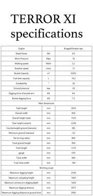 2025 TYPHON TERROR XI STORM Mini Excavator – 1.1 Ton Trench Digger with Boom Swing & Hydraulic Thumb
