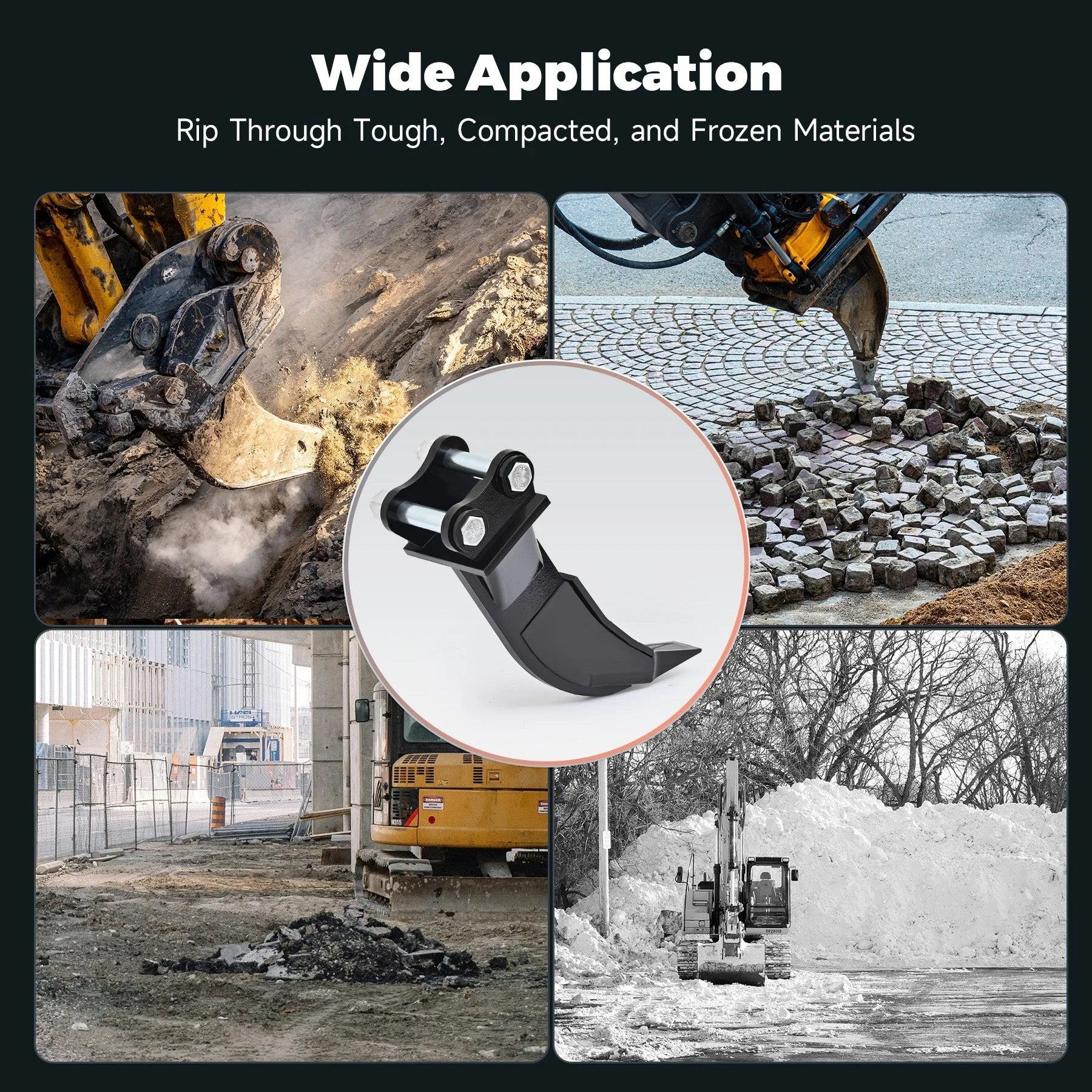 Ripper Mini Excavator Attachment Tool for Tough Soil and Frozen Ground
