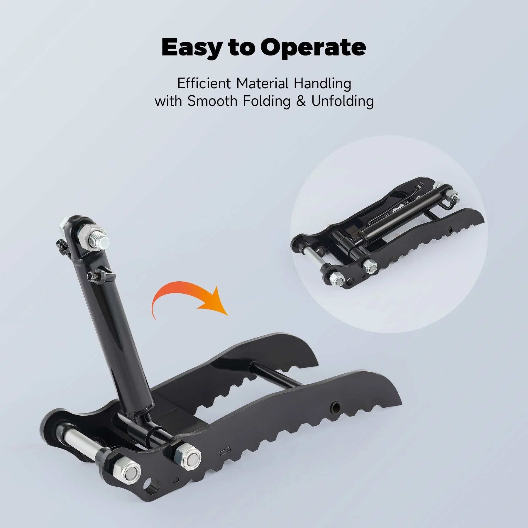 Hydraulic Thumb Clip Attachment for 0-2T Mini Excavator Digger with Hydraulic Hoses