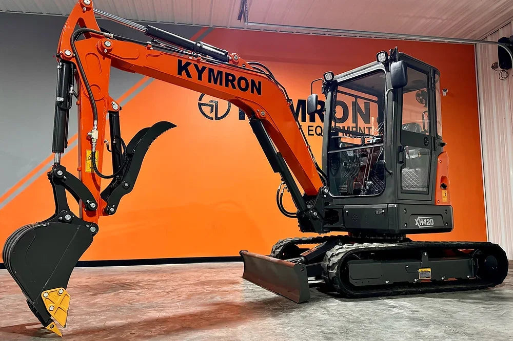 KYMRON® XH42D Pro Series Excavator with Thumb + Cab w/ AC & Radio