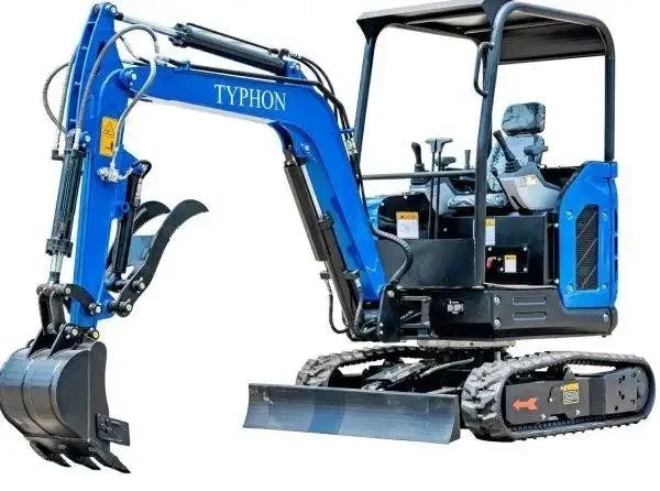 2025 TYPHON TERROR X2 STORM Mini Excavator – 2.5 Ton | Kubota V1505 Diesel Engine | EPA Certified