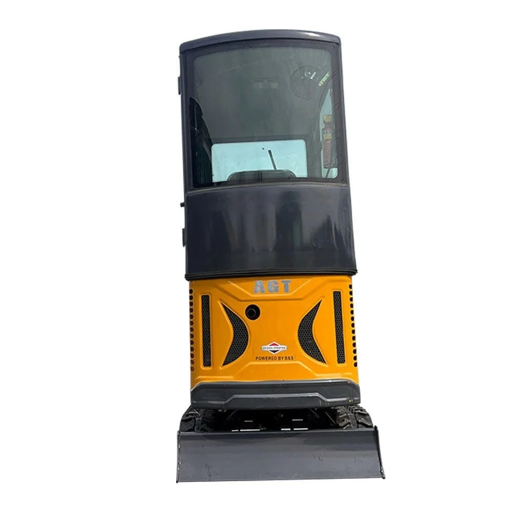 2024 13.5 HP B&S 1-Ton Mini Small Cab Excavator with Hydraulic Thumb by Bidadoo