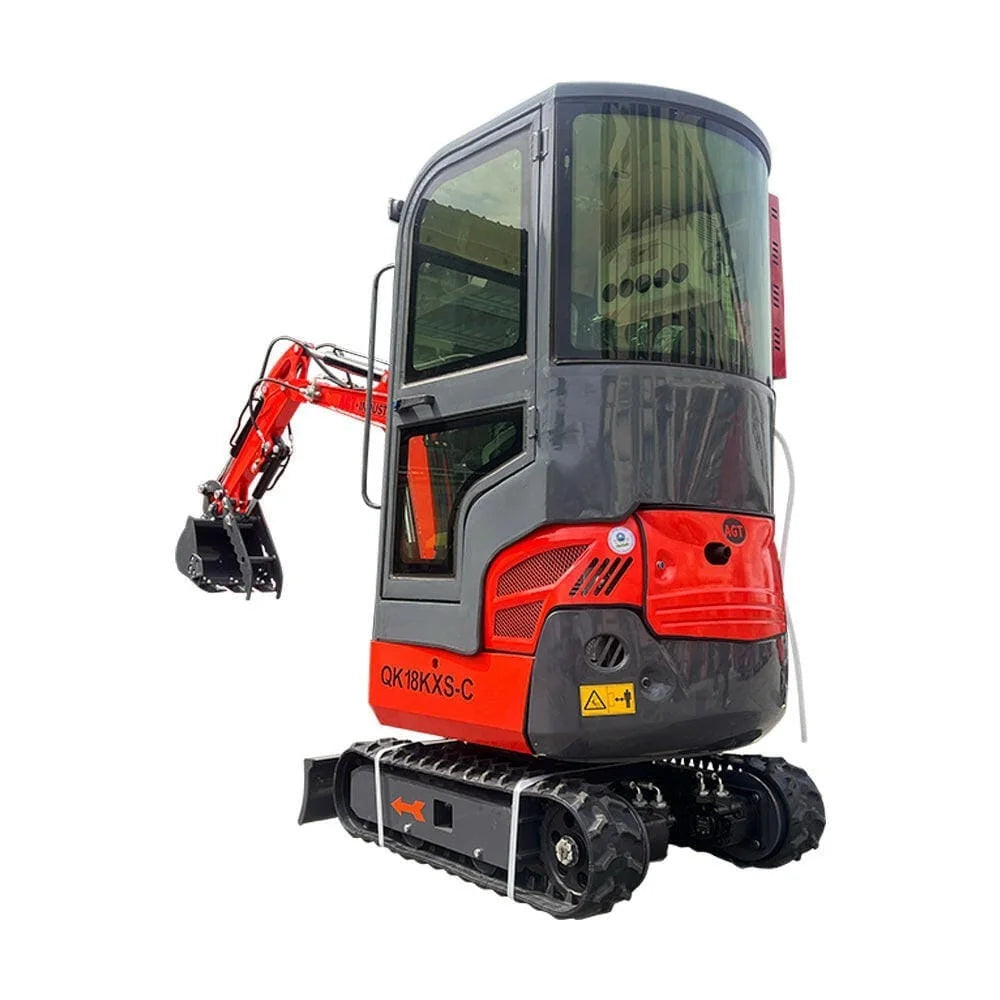 2024 AGT Kubota Engine 1-Ton Mini Small Excavator with Air Conditioning and Side Swing by Bidadoo
