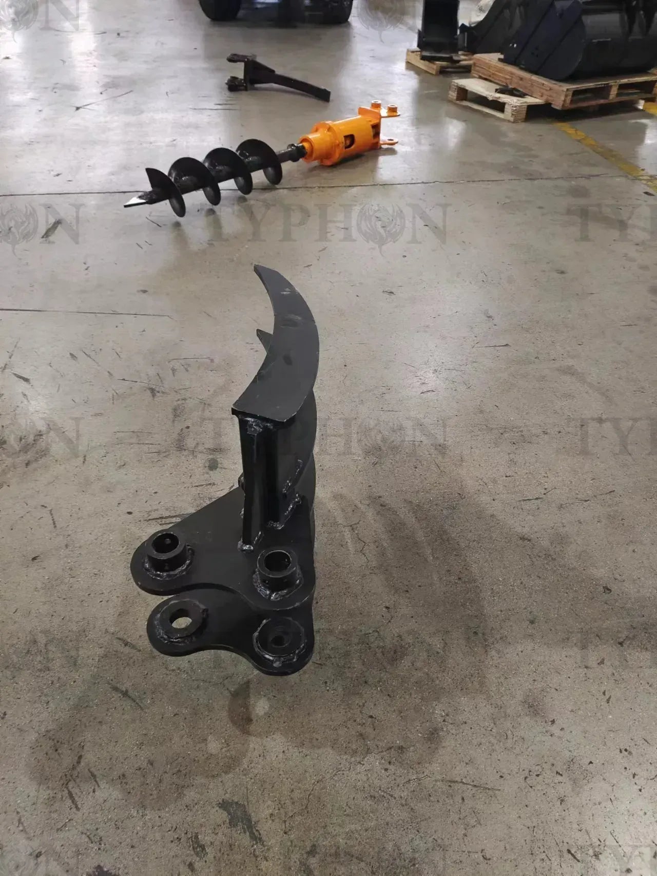 Mini Excavator Attachment Rake 22″ Wide TYPHON Attachments For 2-3.5 ton Diggers