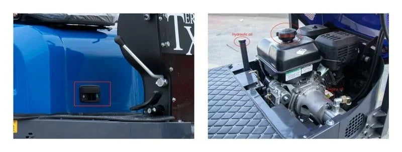 2025 TYPHON TERROR XI STORM Mini Excavator – 1.1 Ton Trench Digger with Boom Swing & Hydraulic Thumb