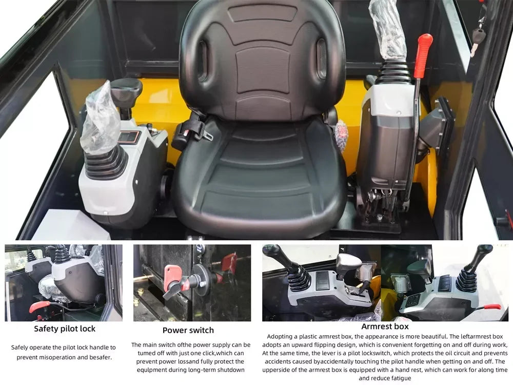 New Brand Mini Excavator 2 Ton Farm Small Digger EPA Engine Cab