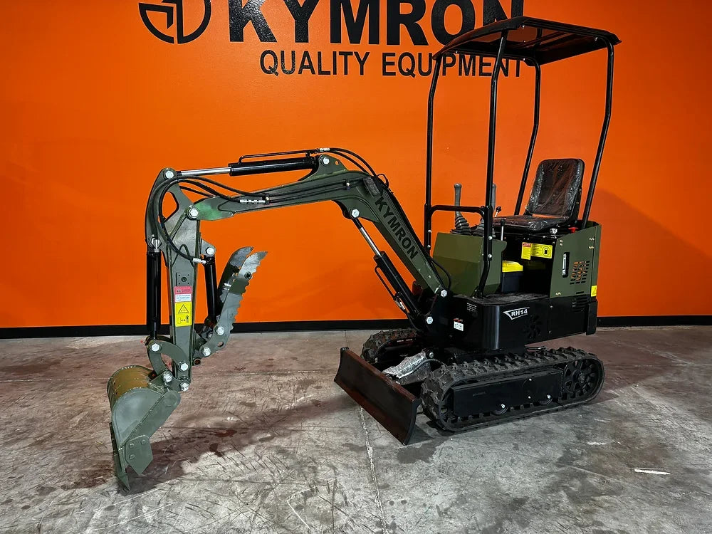 KYMRON® RH14G Mini Excavator (w/ Side Swing Boom)