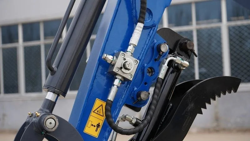 2025 TYPHON TERROR XI STORM Mini Excavator – 1.1 Ton Trench Digger with Boom Swing & Hydraulic Thumb