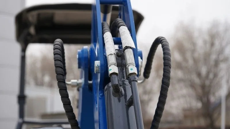 2025 TYPHON TERROR XI STORM Mini Excavator – 1.1 Ton Trench Digger with Boom Swing & Hydraulic Thumb