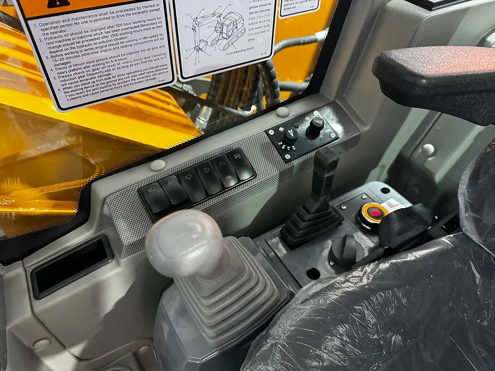 KYMRON® XH80 Pro Series Excavator with Thumb + Cab w/ AC & AM/FM Radio