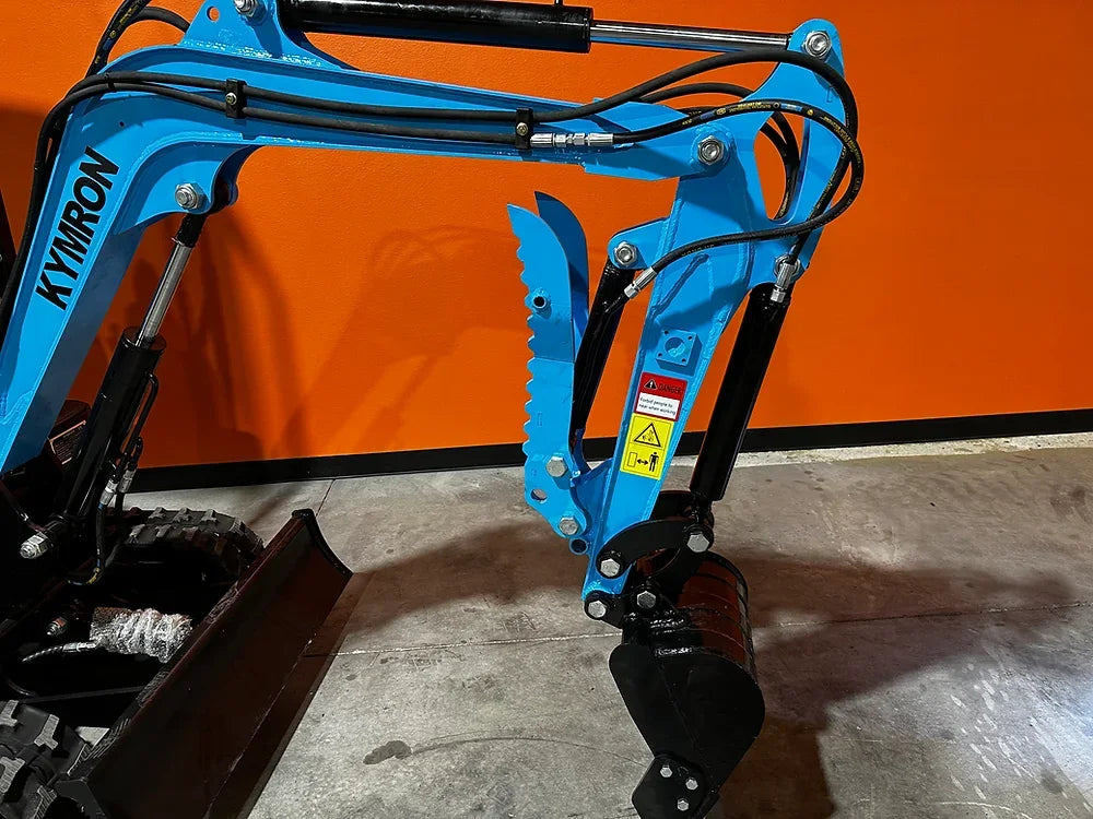 KYMRON® RH14G Mini Excavator (w/ Side Swing Boom & Retractable Tracks)