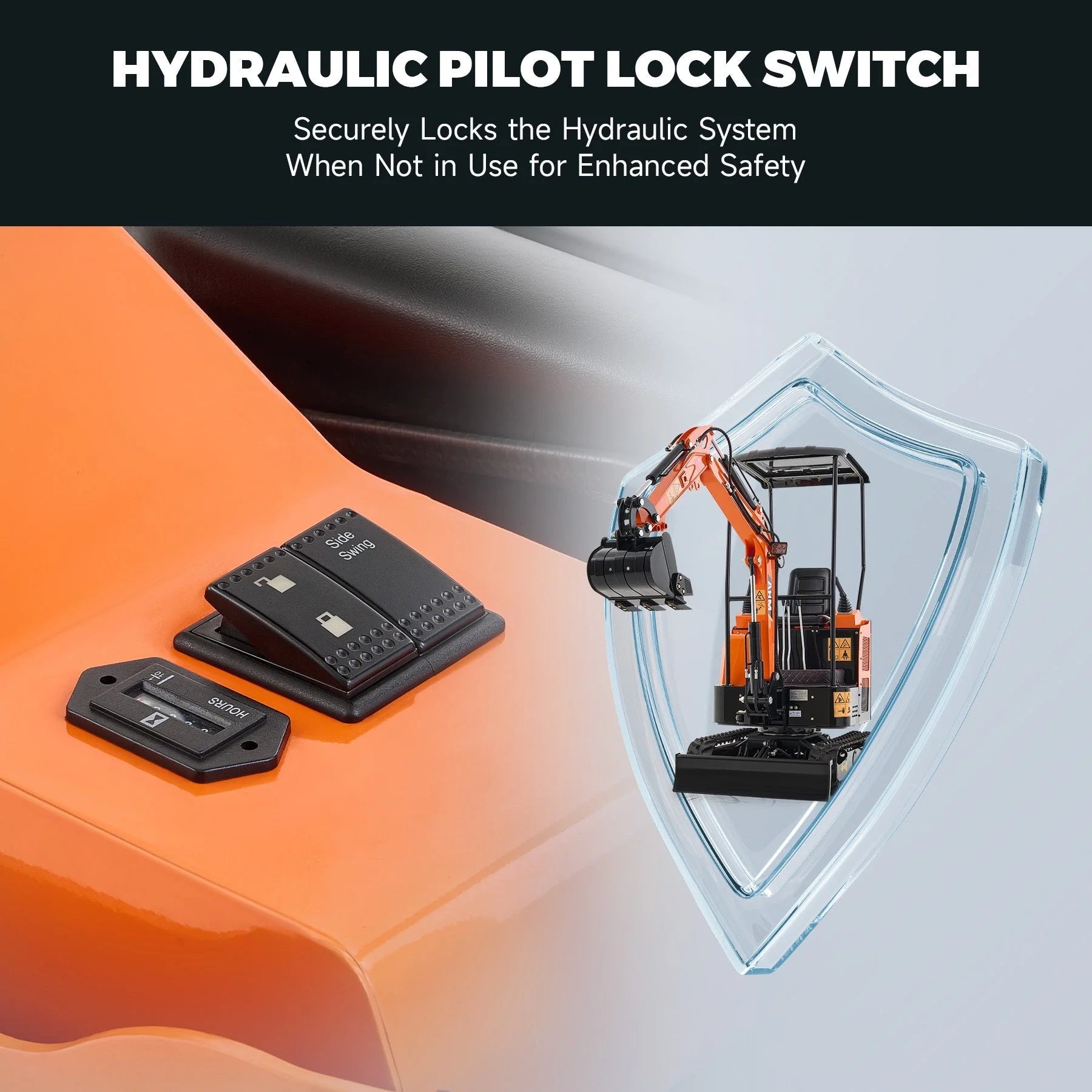 AX-16C | 23 HP 1.3 Ton B&S Engine Mini Excavator with Swing Boom