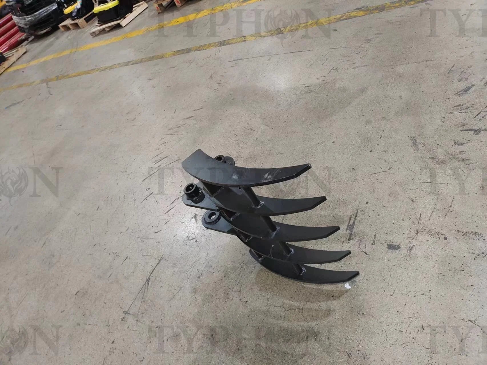 Mini Excavator Attachment Rake 22″ Wide TYPHON Attachments For 2-3.5 ton Diggers