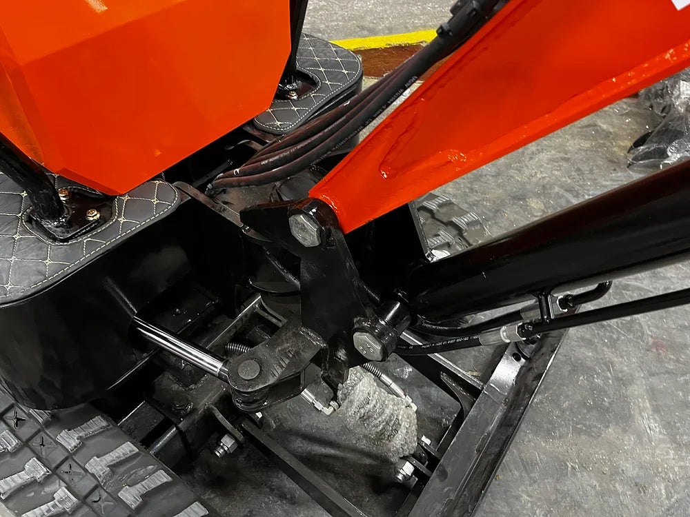 KYMRON® RH14G Mini Excavator (w/ Side Swing Boom & Retractable Tracks)