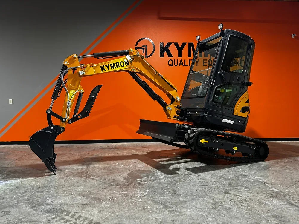 KYMRON® XH26D Cab Mini Excavator (w/ Yanmar/Kubota Diesel Engine)