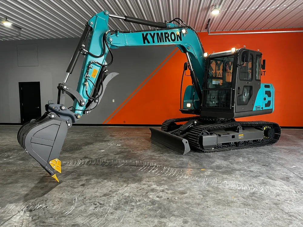 KYMRON® XH80 Pro Series Excavator with Thumb + Cab w/ AC & AM/FM Radio