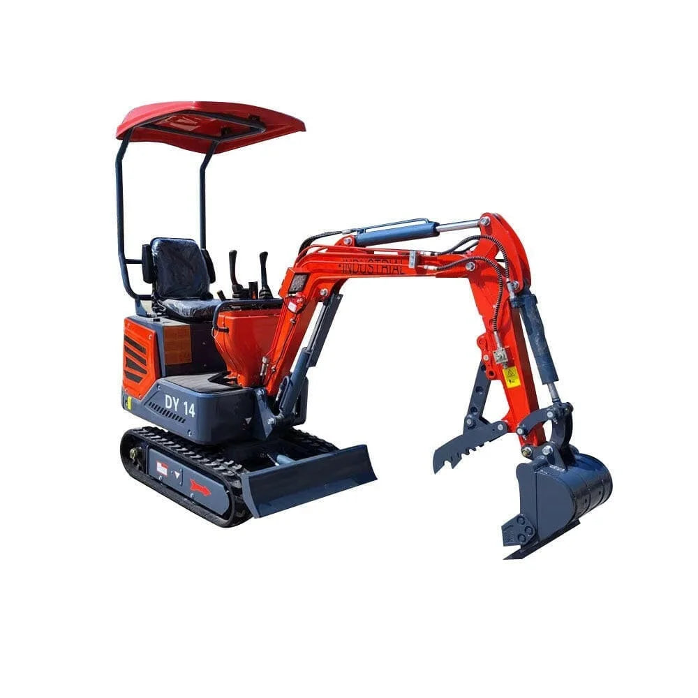 1.4 Ton Mini Excavator, Gasoline Engine (B&S), Gas w/ Upgraded Hydraulic System | AGT-DY14 by Bidadoo