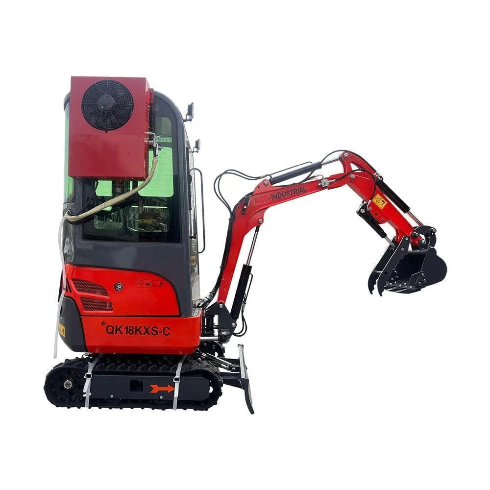 2024 AGT Kubota Engine 1-Ton Mini Small Excavator with Air Conditioning and Side Swing by Bidadoo