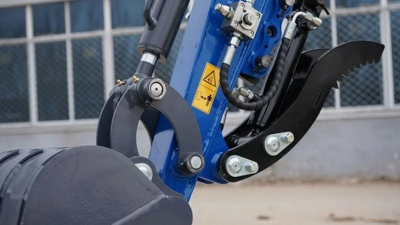 2025 TYPHON TERROR XI STORM Mini Excavator – 1.1 Ton Trench Digger with Boom Swing & Hydraulic Thumb