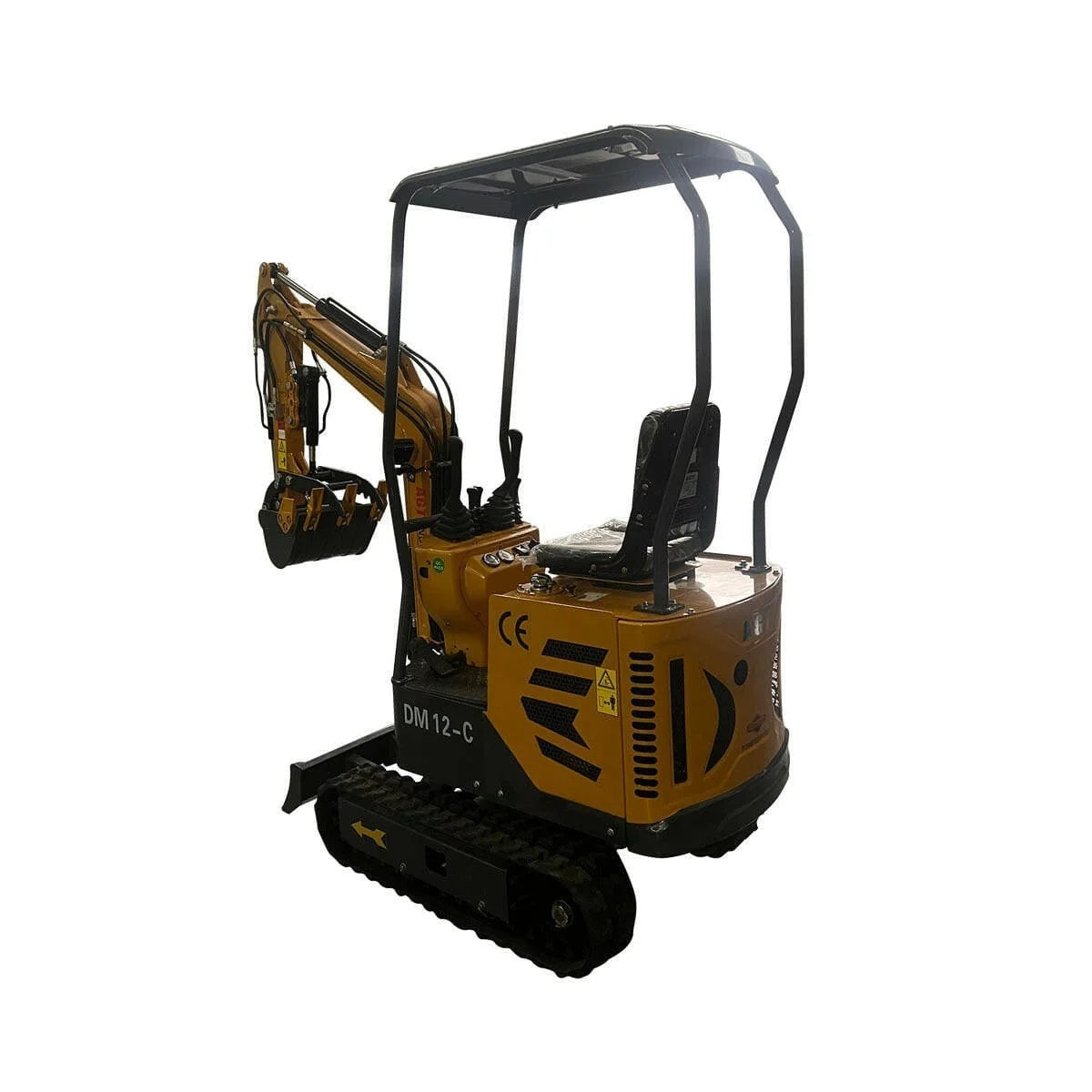 AGT DM12-C 1-Ton Mini Compact Excavator – 13.5 HP Briggs & Stratton Engine by Bidadoo