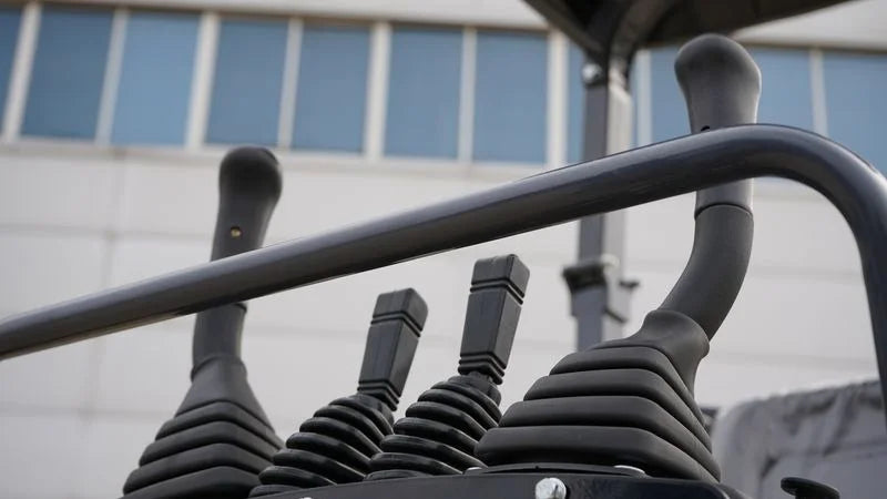 2025 TYPHON TERROR XI STORM Mini Excavator – 1.1 Ton Trench Digger with Boom Swing & Hydraulic Thumb