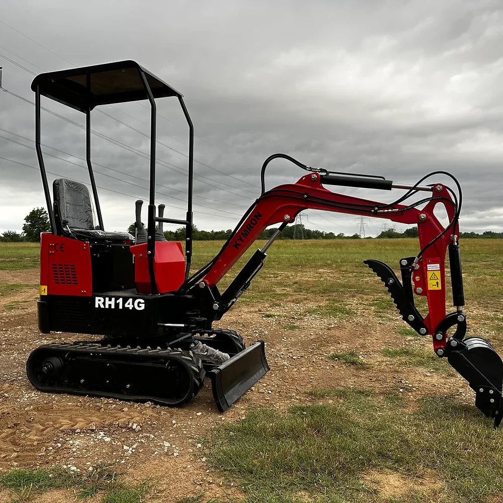 KYMRON® RH14G Mini Excavator (w/ Side Swing Boom)