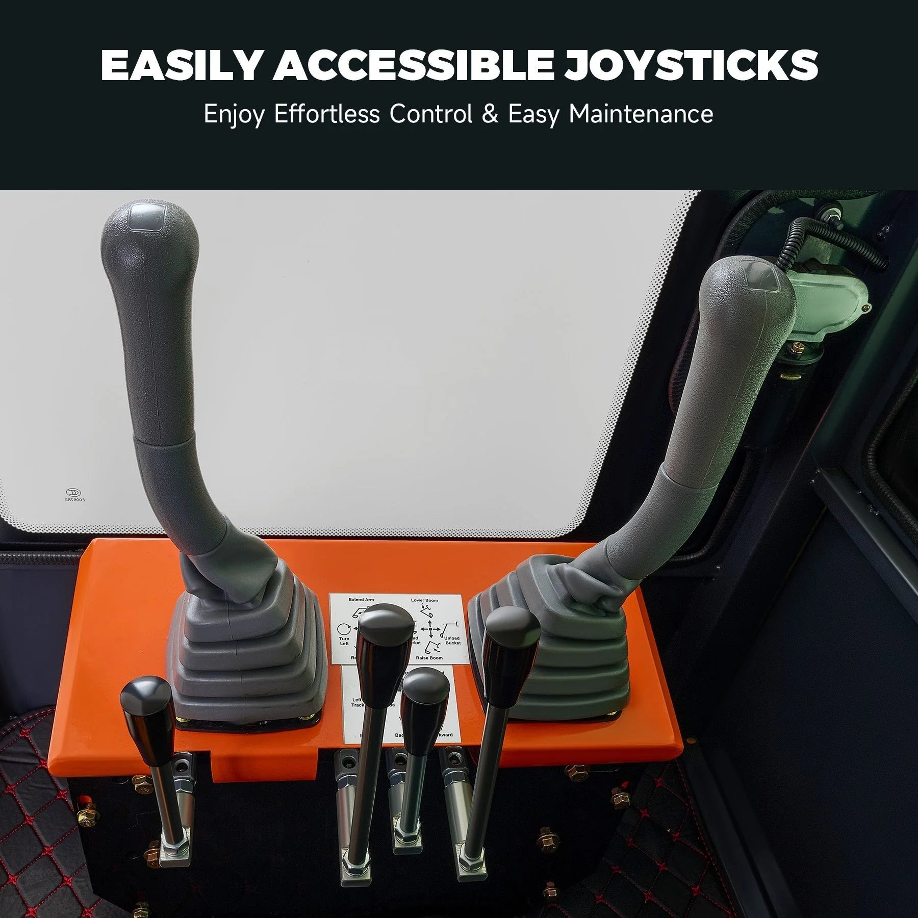 AX-12C | 13.5 HP B&S Engine Mini Excavator with Enclosed Cab