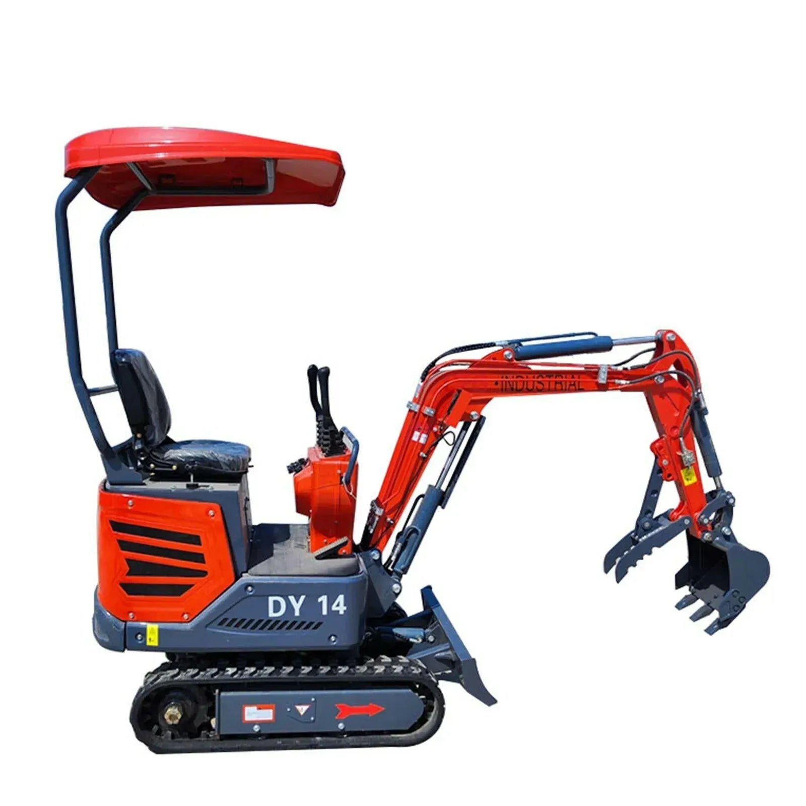1.4 Ton Mini Excavator, Gasoline Engine (B&S), Gas w/ Upgraded Hydraulic System | AGT-DY14 by Bidadoo