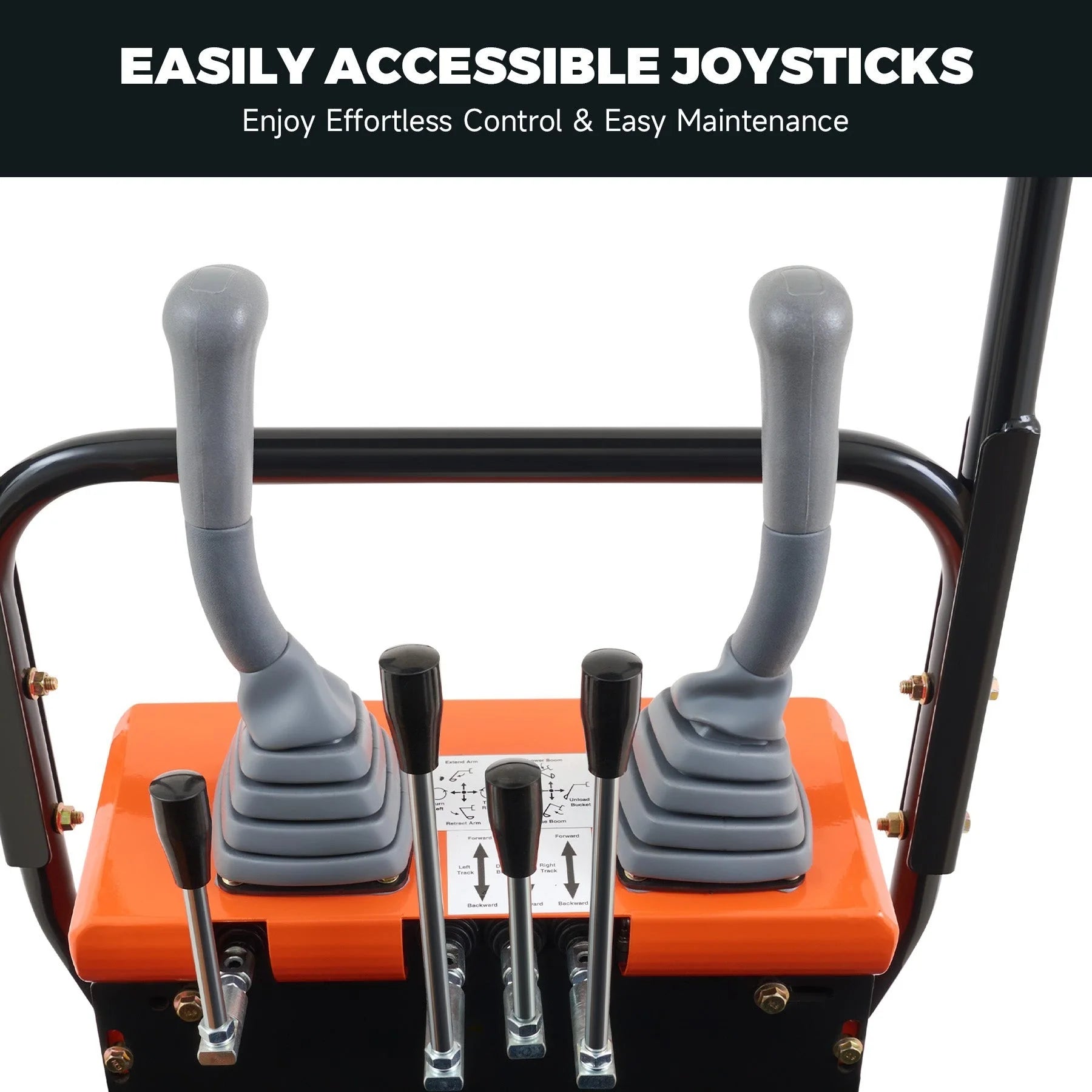 NW-A1 | 13.5 HP B&S Engine Mini Excavator with 6 Attachments