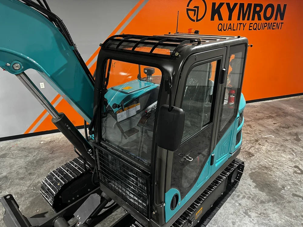KYMRON® XH68 Pro Series Excavator with Thumb + Cab w/ AC & Radio