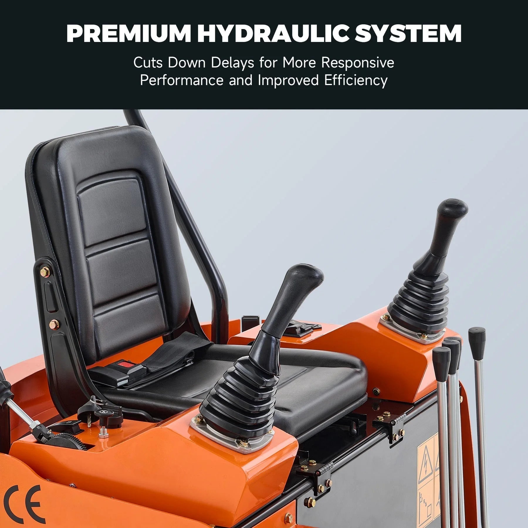 AX-16C | 23 HP 1.3 Ton B&S Engine Mini Excavator with Swing Boom