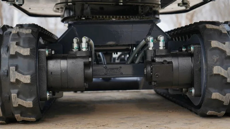 2025 TYPHON TERROR XI STORM Mini Excavator – 1.1 Ton Trench Digger with Boom Swing & Hydraulic Thumb