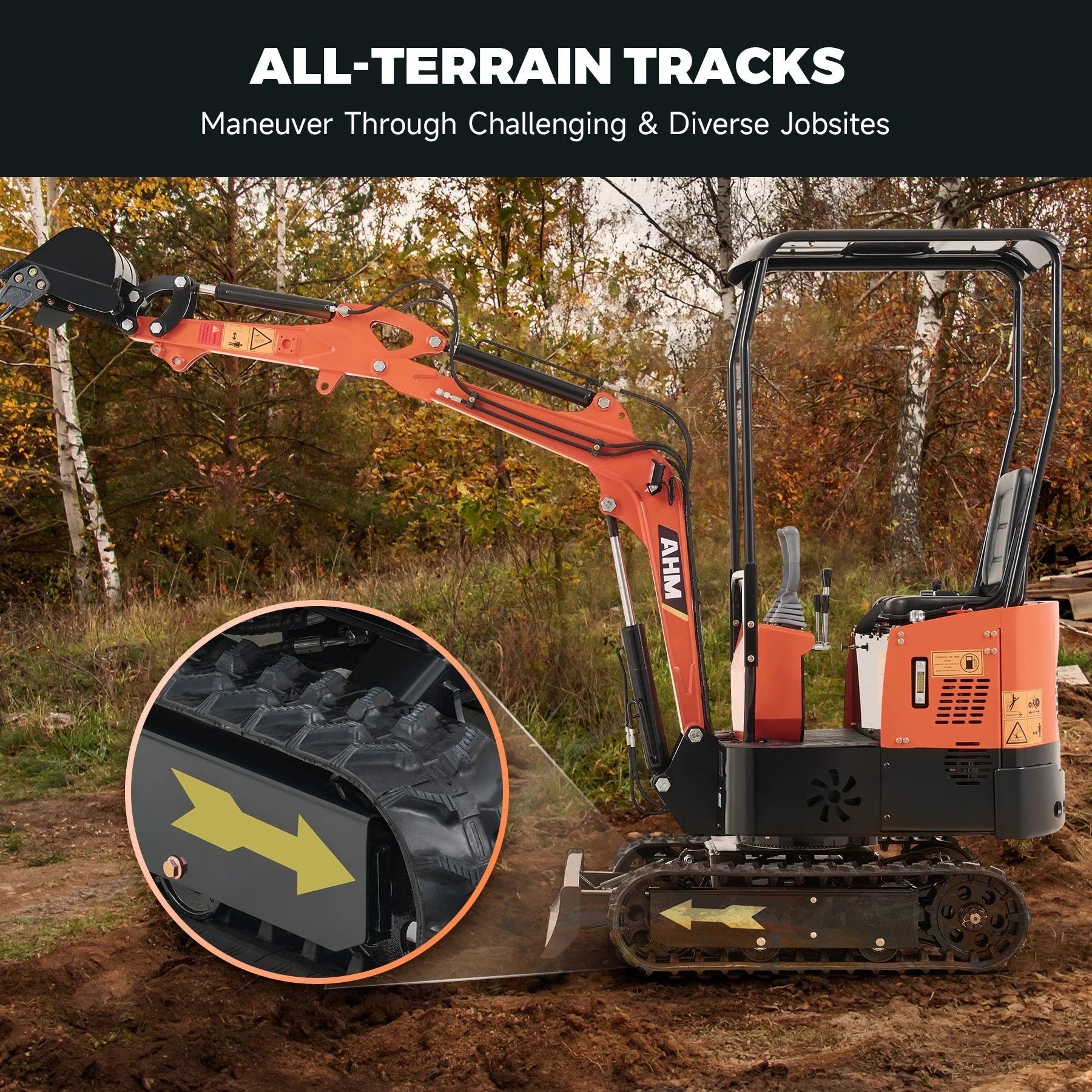 AX-12B | 13.5 HP B&S Engine Mini Excavator