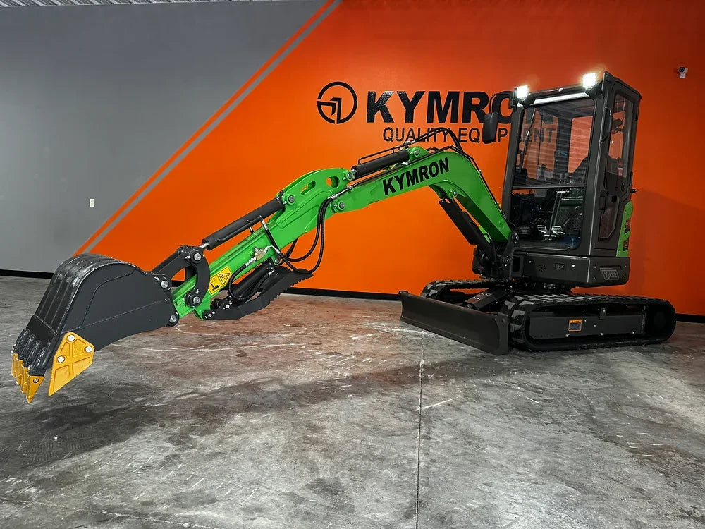 KYMRON® XH32D Pro Series Excavator with Thumb + Cab w/ Heat & Radio