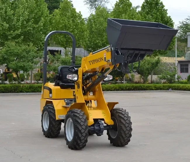 New TYPHON Wheel Loader with Kubota D1105 engine 24 hp 1 ton Load USA