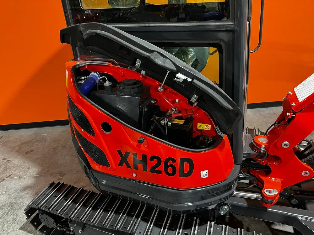 KYMRON® XH26D Cab Mini Excavator (w/ Yanmar/Kubota Diesel Engine)