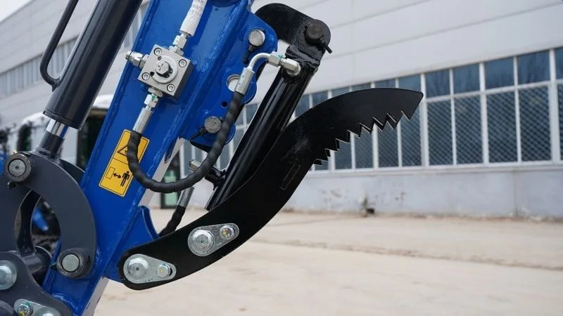 2025 TYPHON TERROR XI STORM Mini Excavator – 1.1 Ton Trench Digger with Boom Swing & Hydraulic Thumb