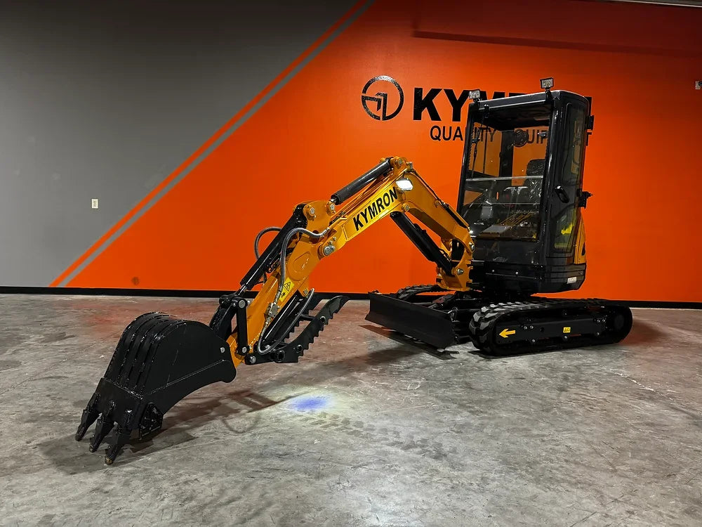 KYMRON® XH26D Cab Mini Excavator (w/ Yanmar/Kubota Diesel Engine)
