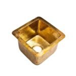 Undermount Hammered Brass Bar Sink - Image 2