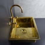 Undermount Single Brass Kitchen Sink Various Sizes , Hammered Brass Kitchen Sink
