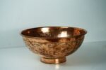 Artisanal copper Vessel Sink, Engraved Handmade Copper Sink Bathroom - Image 3