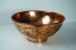 Artisanal copper Vessel Sink, Engraved Handmade Copper Sink Bathroom - Image 2