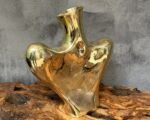 Solid Brass Female Body Vase, Minimalist Bud Vases, Table Flower Vase - Image 5