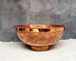 Engraved Copper Basin – Round Hammered Vessel Sink
