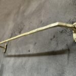 Solid Brass Towel Rack – Wall Mounted Unlacquered Bar